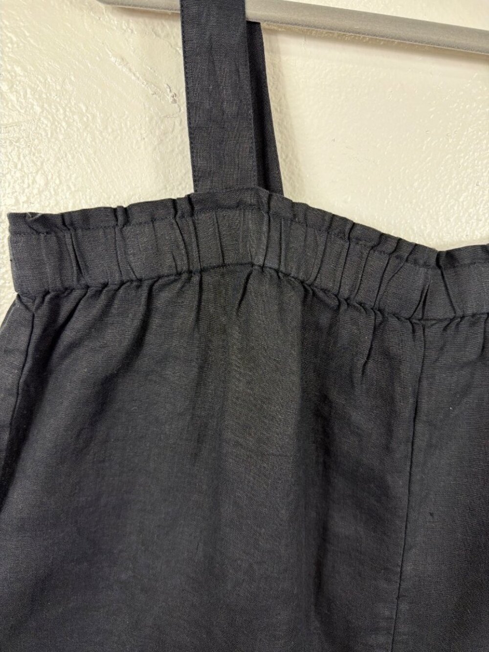 J Crew NWT Black 100% Linen Relaxed Romper XXL Resort Vacation - Picture 11 of 15